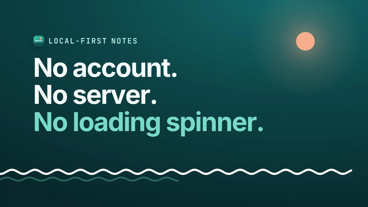 Hook cards: No account. No server. No loading spinner.